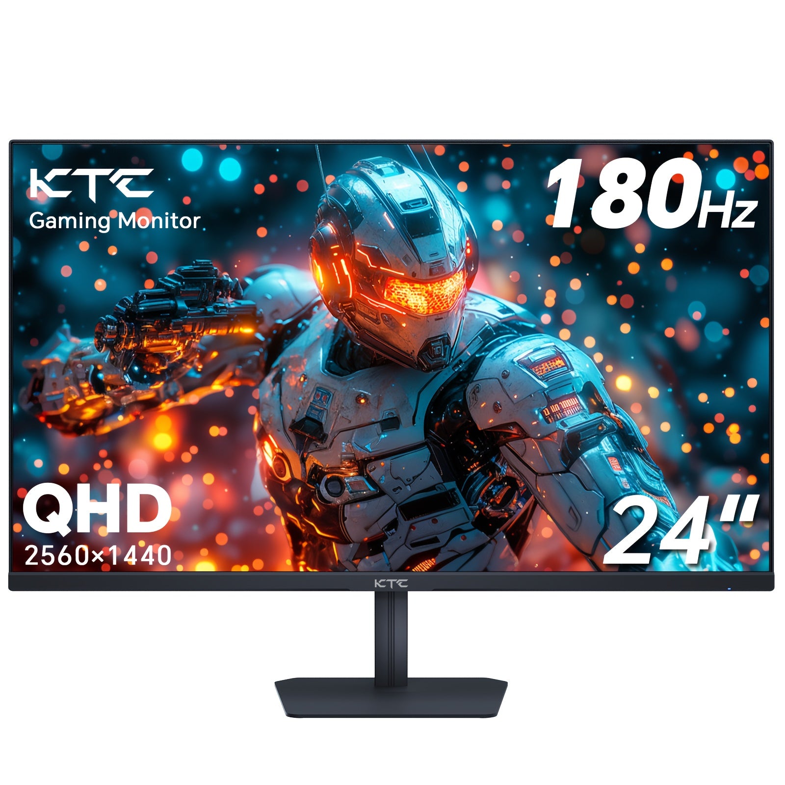 KTC 24" Gaming Monitor 180Hz 144hz Monitor QHD(2560x1440p) L Up To 1MS | Fast IPS Monitor |122% SRGB | 2X DP & 2X HDTV| Tilt Xbox PS5 Switch|100×100mm VESA Compatible