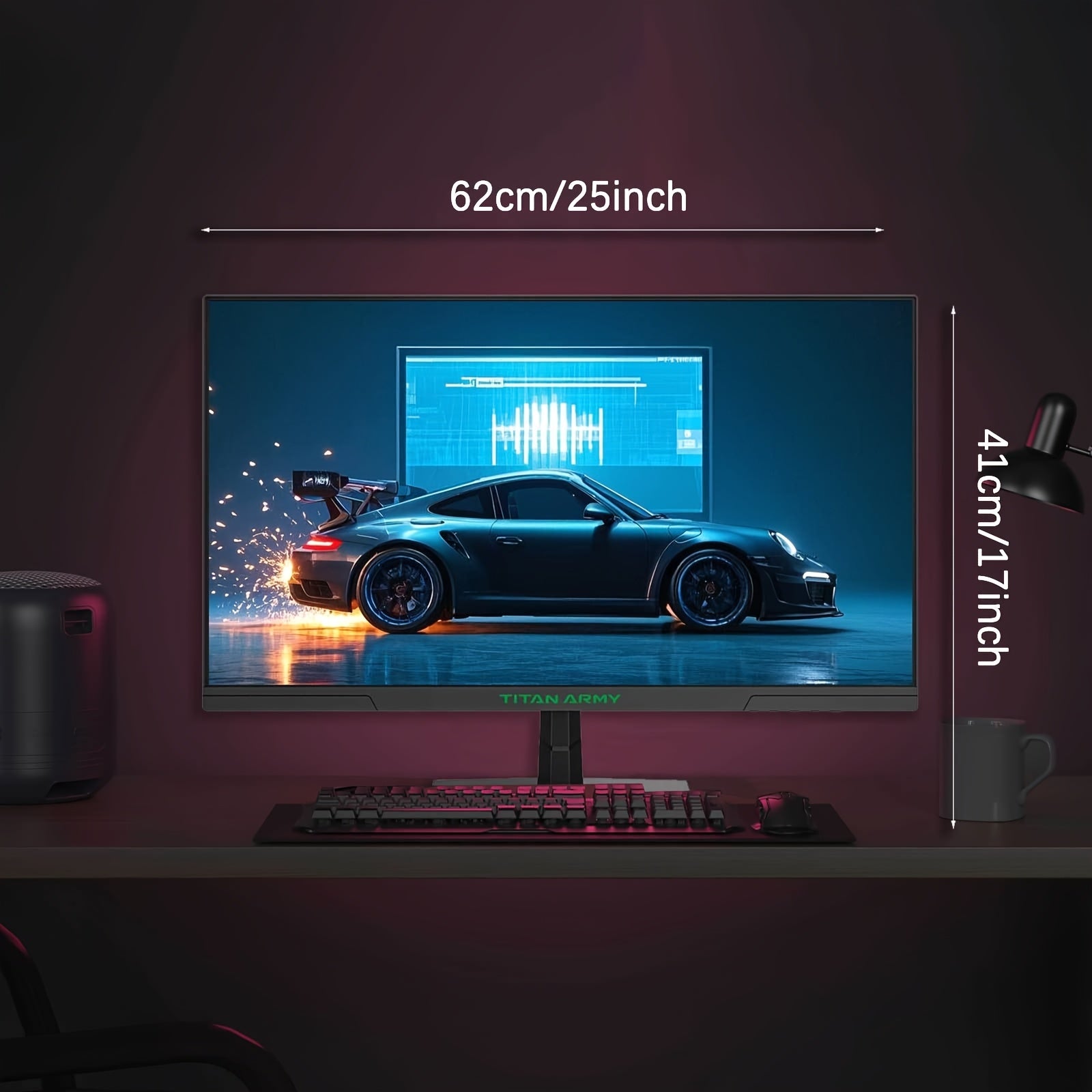 High refresh rate gaming monitor, 25inch 180Hz FAST IPS, 1ms GTG, 99% sRGB, Low Blue Light(Hardware), HDR10, 8 Customizable Scenarios, VESA Mountable