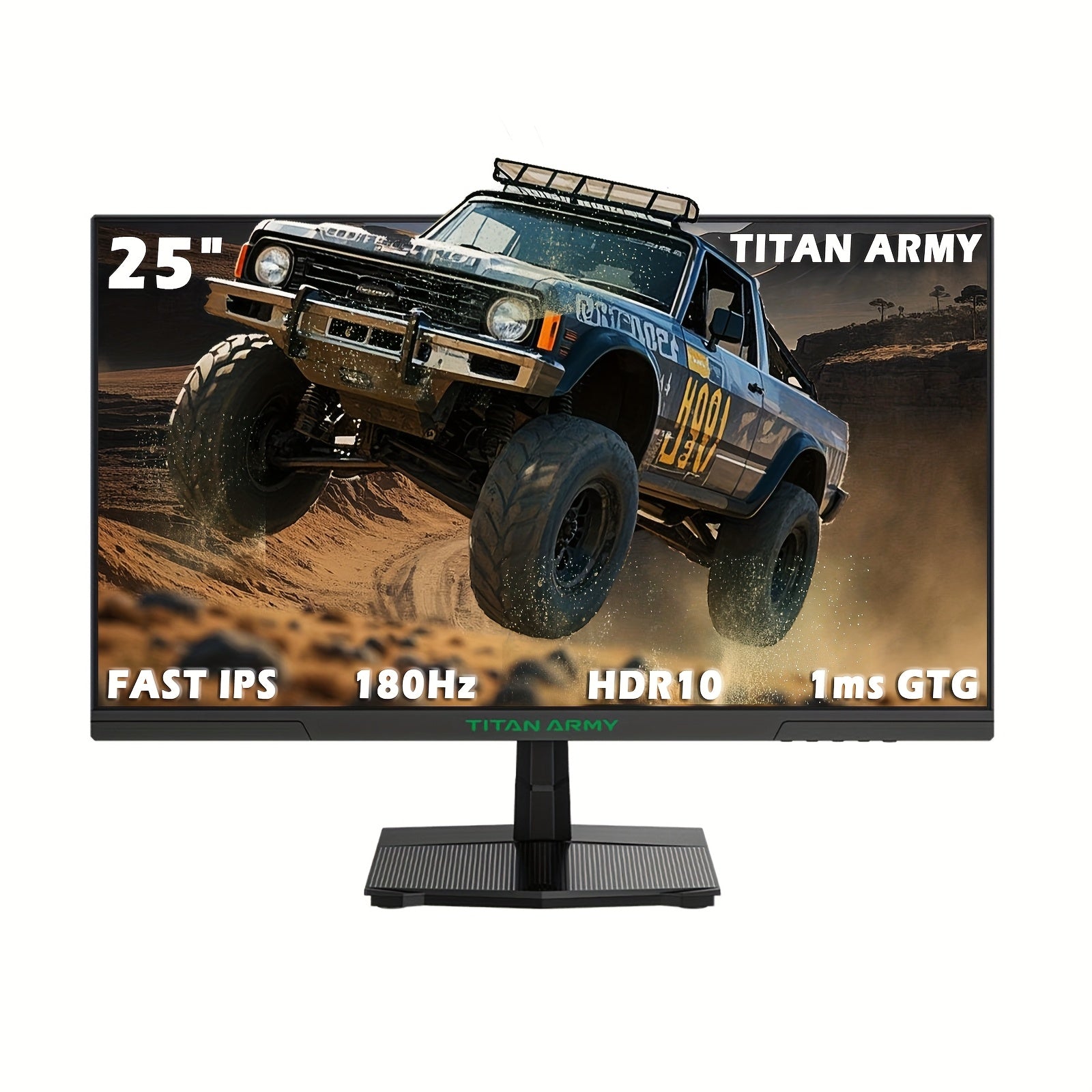 High refresh rate gaming monitor, 25inch 180Hz FAST IPS, 1ms GTG, 99% sRGB, Low Blue Light(Hardware), HDR10, 8 Customizable Scenarios, VESA Mountable