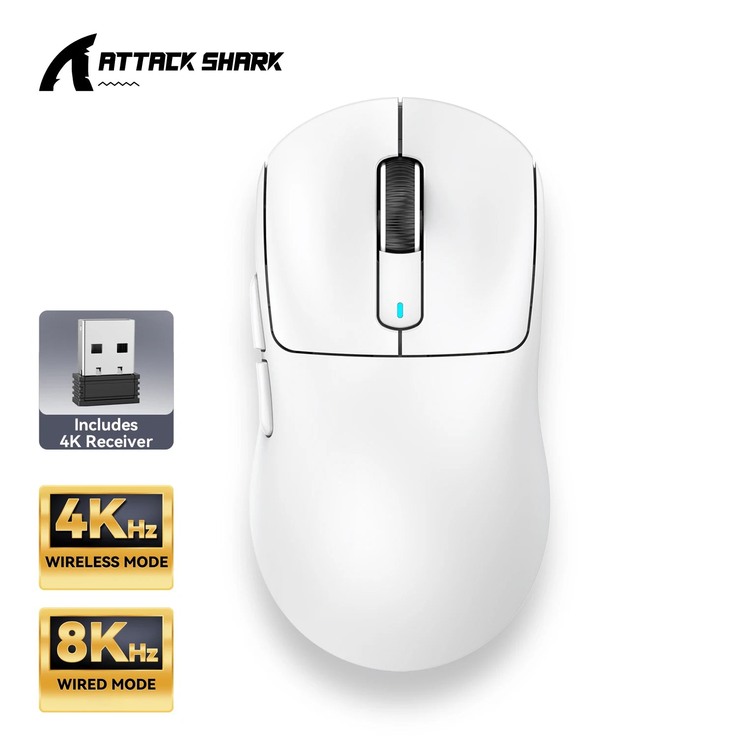 X3 Pro 4K/8K Hz Mouse 59g Superlight BT/2.4G Wired Wireless Mouse PixArt PAW3395 Gaming Sensor 26000 DPI for Win/Xbox/PS/Mac