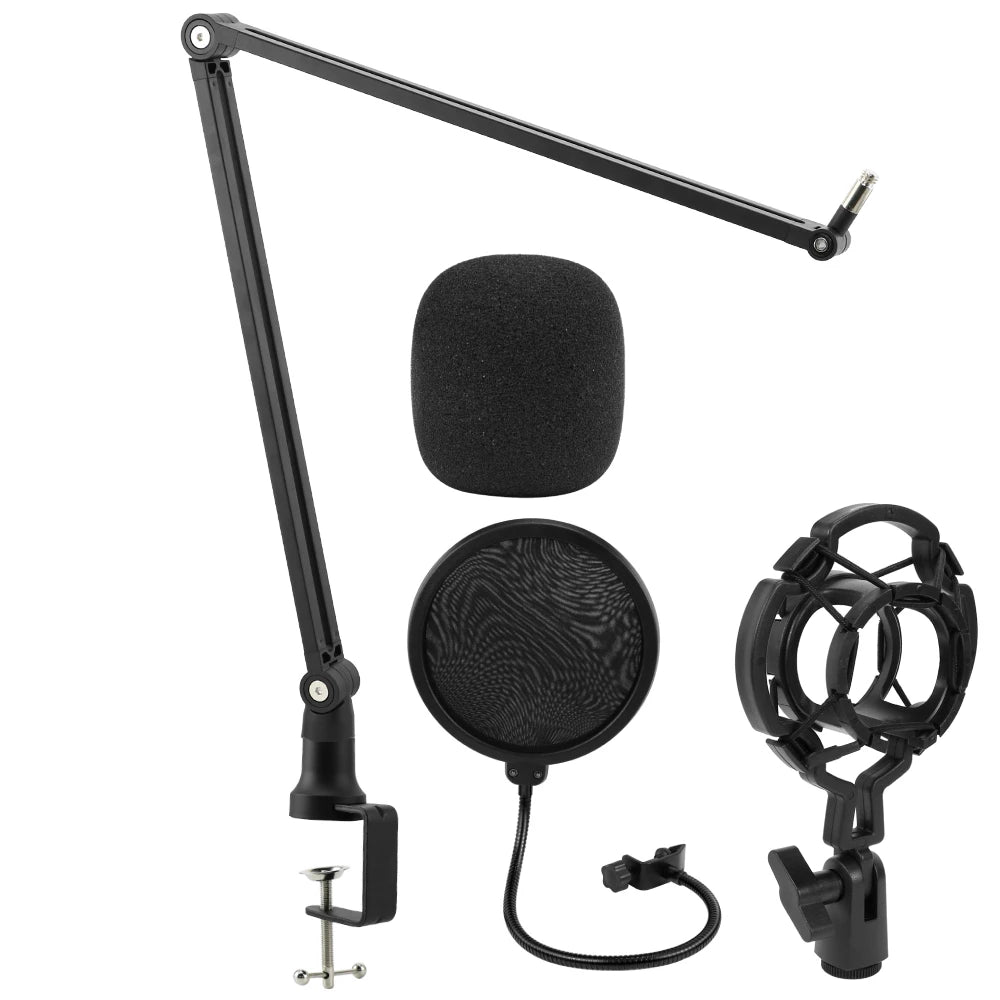 Adjustable Metal Microphone Stand for Gaming Streaming USB Condenser Mic Suspension Scissor Boom Arm for A8 A6V K688 K669 K658